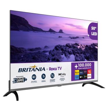 Imagem de Smart TV Britânia 50 Polegadas 4K LED B50CRA - Cinza