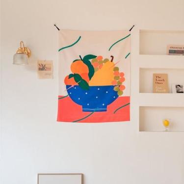 Imagem de Tapeçaria de parede Fruit Pear Microfabric 90x70cm para quarto - yiwei