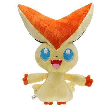 Imagem de Boneca de pelúcia Pokémon Victini 30cm amarela para crianças