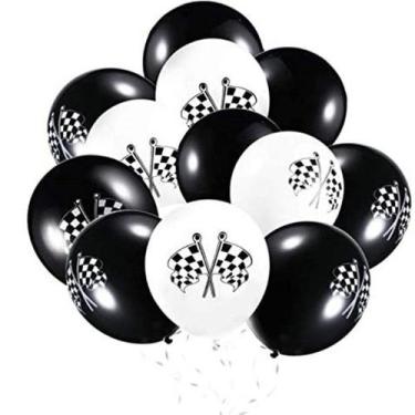 Imagem de Kit de balões de festa Racing 100 Latex 12cm com 100g - yiweisai
