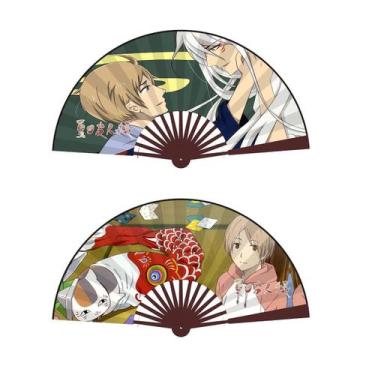 Imagem de Ventiladores dobráveis Ventilador portátil Anime Natsume's friends x2 