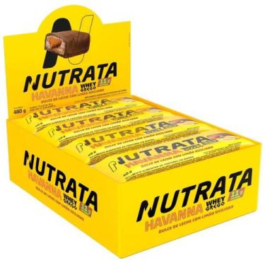 Imagem de Whey Grego Bar Havanna Caixa 12 Unidades Nutrata, Doce de leite com li