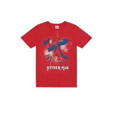 Imagem de Camiseta infantil menino do Homem-Aranha em gel Brandili-Masculino
