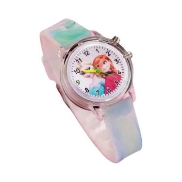 Imagem de Relógio De Pulso Infantil Luminoso Com Pulseira De Silicone Da Princes