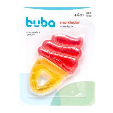 Imagem de Mordedor com Água Buba Resfriável Sorvete Rosa