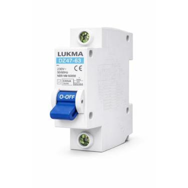 Imagem de DISJUNTOR DIN UNIPOLAR CURVA C LUKMA 10A ATÉ 80A Modelo:1P 10A Curva C