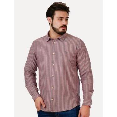Imagem de Camisa Reserva Masculina Listras Filo Vermelha / Grafite-Masculino