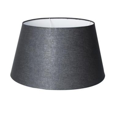 Imagem de Cúpula de Abajur 30x25x40cm Grande de Tecido Algodão Soquete Nacional 