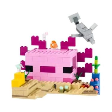 Imagem de Conjunto De Blocos De Montar Axolotl House Underwater Zombies MOC, Sér