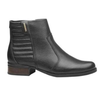 Imagem de Bota Coturno Couro Pegada Salto Baixo Feminina-Feminino