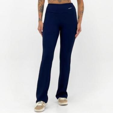 Imagem de Calça Rosa Bella Flare Canelada Feminina-Feminino