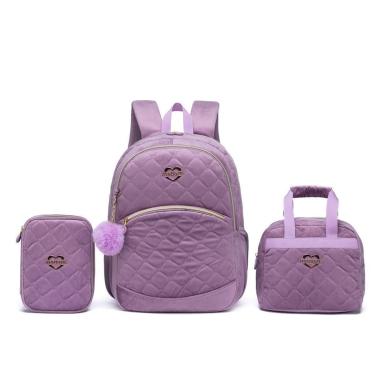 Imagem de Mochila Madami Reforçada Lancheira Termica Estojo 12 Litros Espaçosa-Feminino