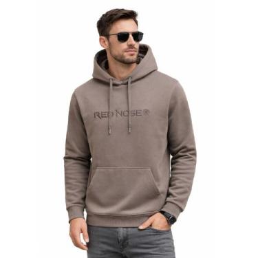 Imagem de Blusa Moletom Masculina Capuz e Bolso Frio Red Nose, Camel 9540245, M