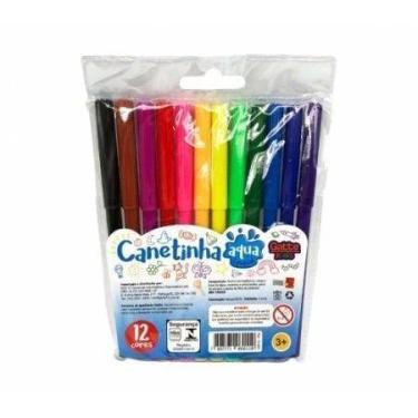Imagem de CANETA HIDROGRAFICA 12 CORES 12mm GATTE