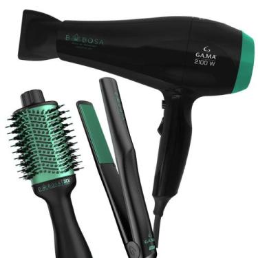 Imagem de Kit Prancha Secador e Escova Babosa - GA.MA ITALY, 220V