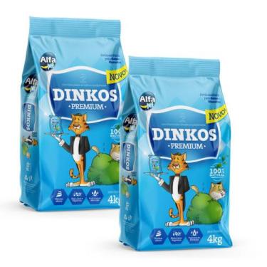 Imagem de Areia p Gato Sanitária Higiênica Para Gatos Anti Odor Dinkos Com Perfu