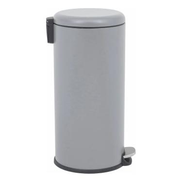 Imagem de Lixeira Cozinha 28l Cinza Aco 64x31cm Abertura Pedal