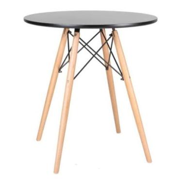 Imagem de Mesa de Jantar Redonda Mdf 70cm Eiffel Eames - Móveis La Bella