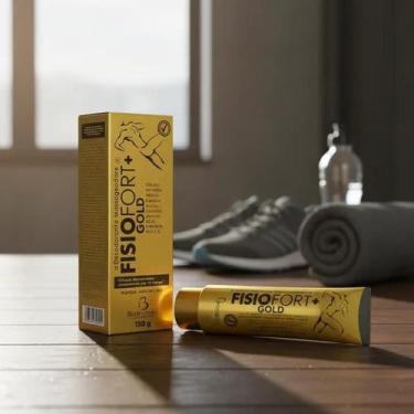 Imagem de Pomada Massageadora Fisiofort Gold Com Arnica 150g Para pós Treino e A