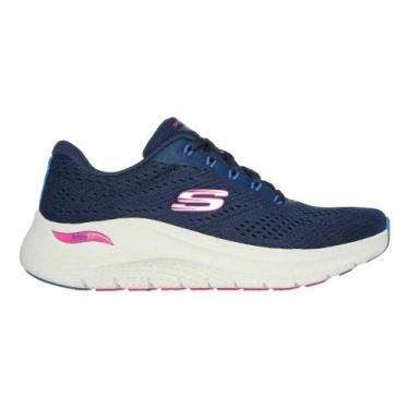 Imagem de Tênis skechers arch fit 2.0 feminino 150051, Marinho, Fucsia, 35