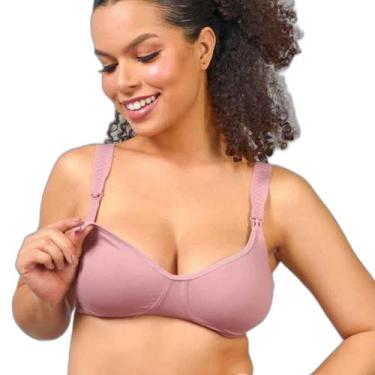 Imagem de Sutiã De Lingerie Amamentação Em Tecido Duplo Duloren, Rosê,  44