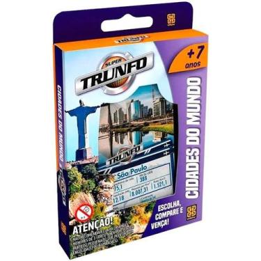 Imagem de Jogo De Cartas Super Trunfo Cidades Do Mundo Grow