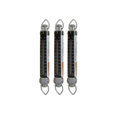 Imagem de Kit 3 Dinamômetro Analógico Faixa 0 A 5Kgf Tubular Graduação 100Gf Alu