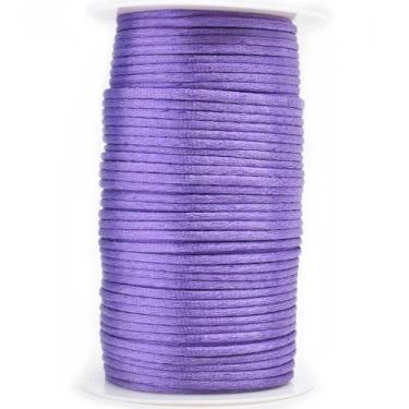 Imagem de Cordão de Cetim Rabo de Rato 4mm 100 Metros - artePunto, LILÁS