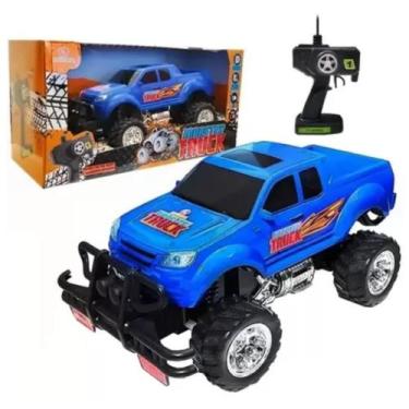 Imagem de Carrinho De Controle Remoto Pickup Monster Truck Azul - Polibrinq - 78