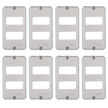 Imagem de 8 Placas De Alumínio Polido Para Condulete 3/4 Tramontina