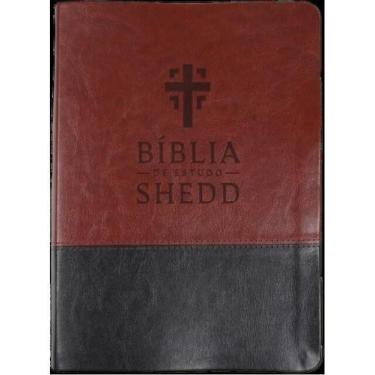 Imagem de BÍBLIA DE ESTUDO SHEDD - material sintético MARROM E PRETO - VIDA NOVA