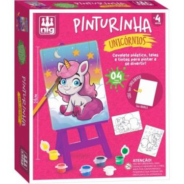 Imagem de Brinquedo para Colorir KIT Pinturinha Unicornios - Nig Brinquedos