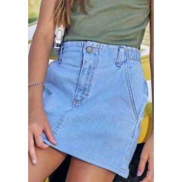 Imagem de Saia em Jeans com Elastano Vic&Vicky, 10, Jeans