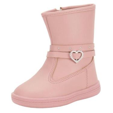Imagem de Bota infantil baby molekinha 2127219, Rosa, 17