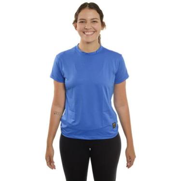 Imagem de Blusa Academia Feminina Babylook Esportiva Proteção Uv 50+ - TN Terra 