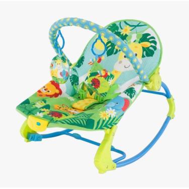 Imagem de Cadeira De Balanço Musical E Vibratória Color Baby 18kg Girafa New Roc