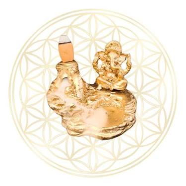 Imagem de Incensário Cascata Ganesha ou Buda - Fluir, Ganesha Dourado