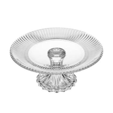 Imagem de Prato Para Bolo 25 Cm De Cristal Com Pé Renaissance Lyor