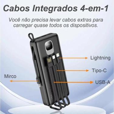 Imagem de maston YD71 Power Bank Carregador Portátil Turbo 20000mah Com Display