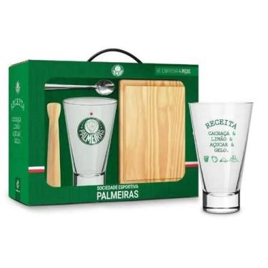 Imagem de Kit de Bartender 400ml Caipirinha Palmeiras Brasfoot