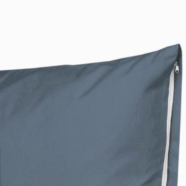 Imagem de 2 Fronhas com Ziper Padrão 70x50cm Percal Flex 400 fios Macio - Bem Me