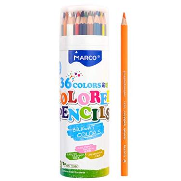 Imagem de Lápis de cor suave e oleoso, 36 cores, traços suaves