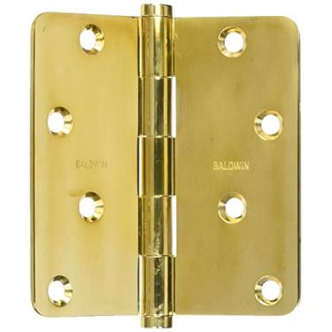 Imagem de Baldwin Dobradiça de encaixe de raio 1440031I, latão brilhante não laqueado