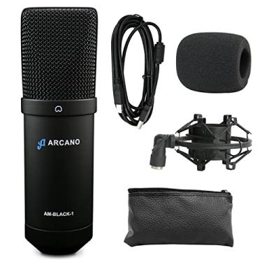 Imagem de Microfone condensador USB com fio Arcano AM-BLACK-1
