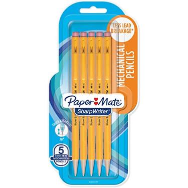 Imagem de Lapiseira Papermate Sharpwriter, amarelo, 5 lápis por pacote (1 pacote)