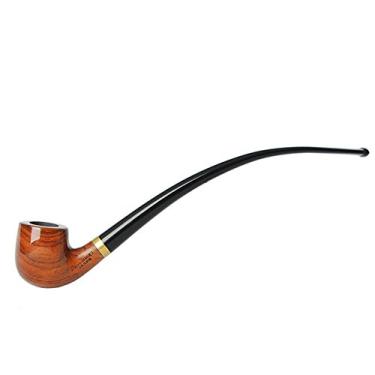 Imagem de MUXIANG cachimbo de igreja Cachimbos Cachimbo de tabaco longo feito à mão em pera Filtros de metal de 3 mm Acessórios para tubos Faca Raspador Escovar Saco Limpadores AD0008