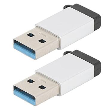 Imagem de Adaptador OTG, Liga de Alumínio Fácil de Armazenar Conversor USB3.0 para Tipo C para Qualquer Lugar(Prata)