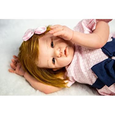Imagem de Bebê Reborn Menina Tecido, Enxoval Completo