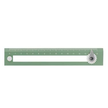 Imagem de Régua de bússola, 2 em 1 de alta precisão para desenho de estudante, ferramenta de aprendizagem de matemática para materiais de sala de aula (verde)