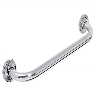 Imagem de Alça de Apoio Banheiro Inox Barra 50cm Deficiente Idoso Cadeirante Acessibilidade
